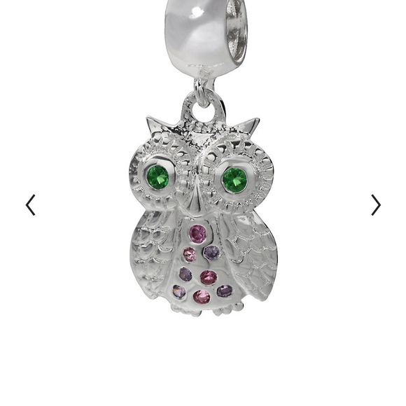 Kohl's Jewelry Kohls Sterling Silver Crystal Owl Charm Individual